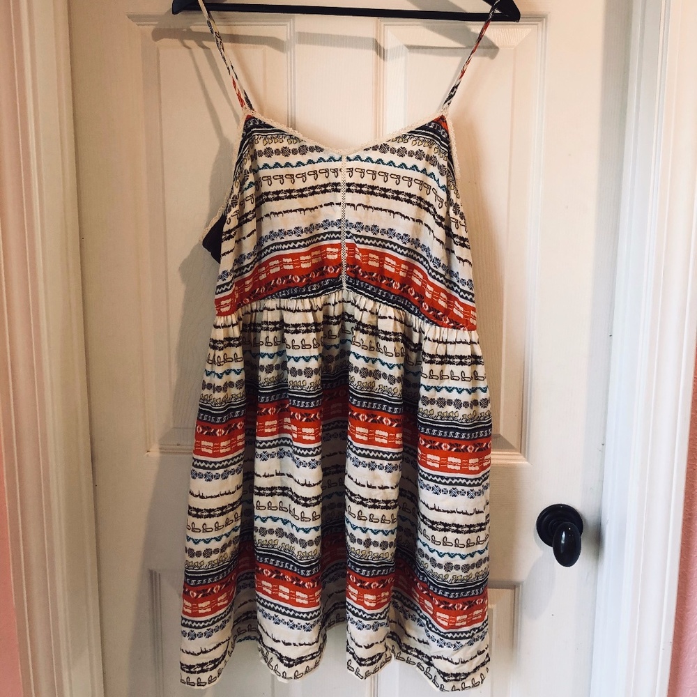 Soft Multicolor Spaghetti Strap Dress